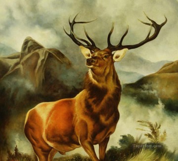 Animal Painting - am247D animal ciervo